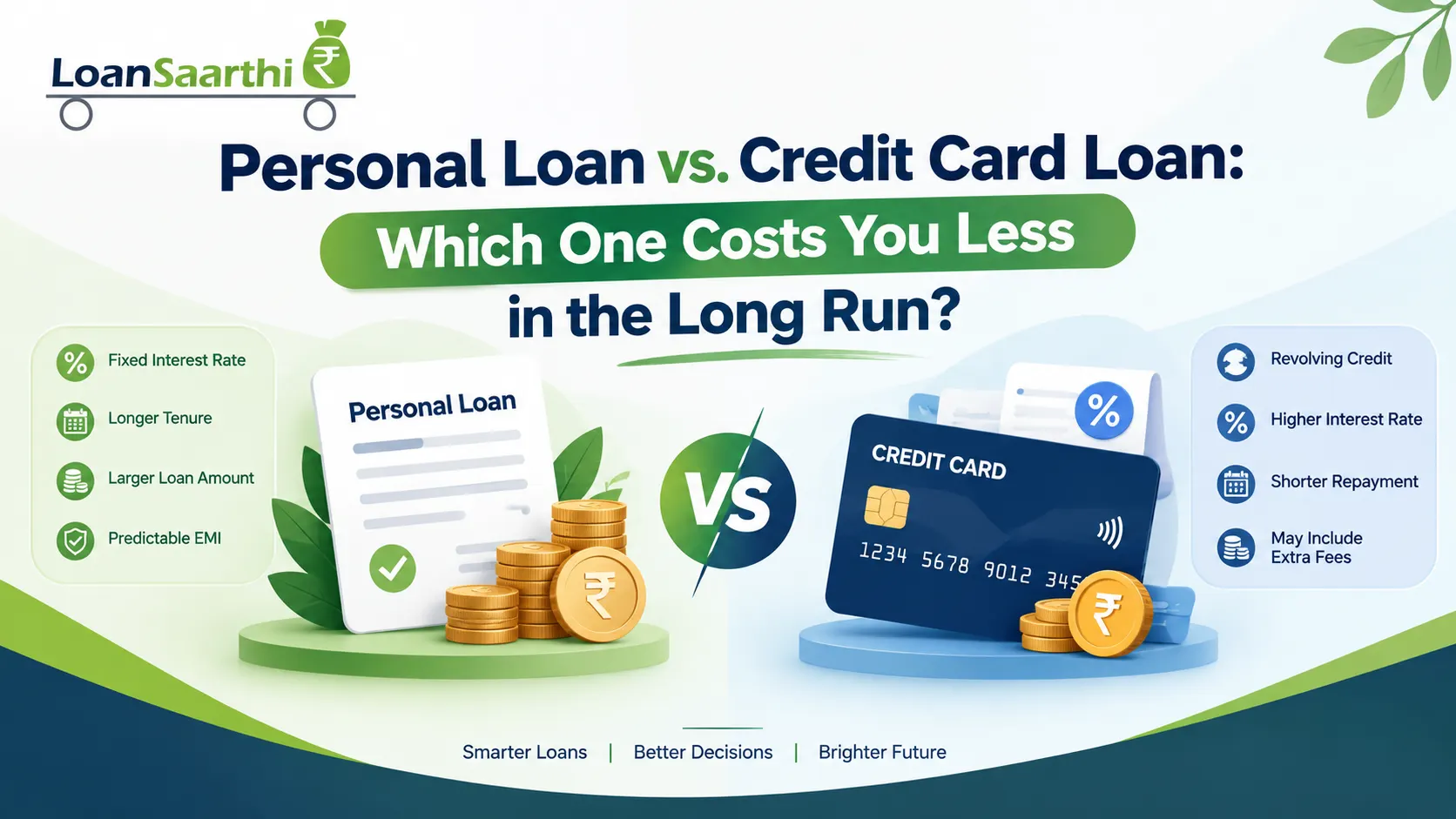 personal loan vs credit card loan